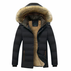 Wasser- und winddichte Winterjacke für Männer - Harald in Schwarz