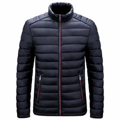 Wasserdichte Winter-Pufferjacke für Männer - Lukas in Marineblau