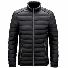 Wasserdichte Winter-Pufferjacke für Männer - Lukas in Schwarz