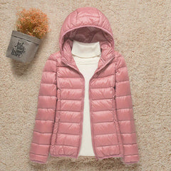 Wasserdichte Winterjacke für Frauen - Ronja in Rosa (Met Capuchon)