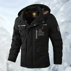 Wasserdichte Winterjacke für Herren | Ski in Schwarz