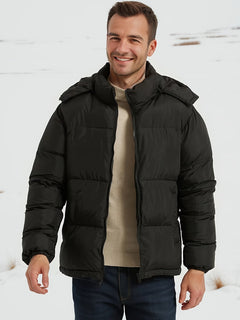 Winddichte Herren-Winterjacke - Rainald in Schwarz