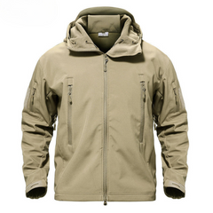 Winddichte militärische Thermojacke für Männer - Falko in Khaki
