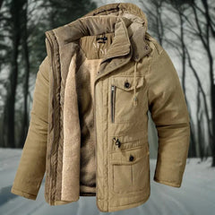 Winddichte warme Winterjacke - Dagobert in Khaki