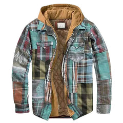 Winterjacke aus Flanell für Männer - Marcel in Grau