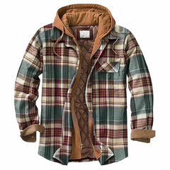 Winterjacke aus Flanell für Männer - Marcel in Khaki