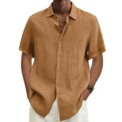 Zeitloses Sommerhemd für Männer - Aurelius in Khaki