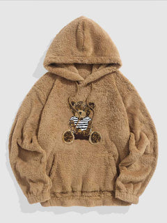 Teddy - wärmerer winter-hoodie in Braun